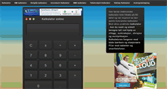 Desktop Screenshot of kalkulatoronline.no