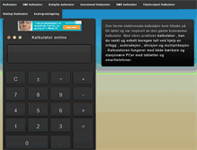 Tablet Screenshot of kalkulatoronline.no